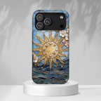 Stained Glass Floral Sun & Sea Tough iPhone Case