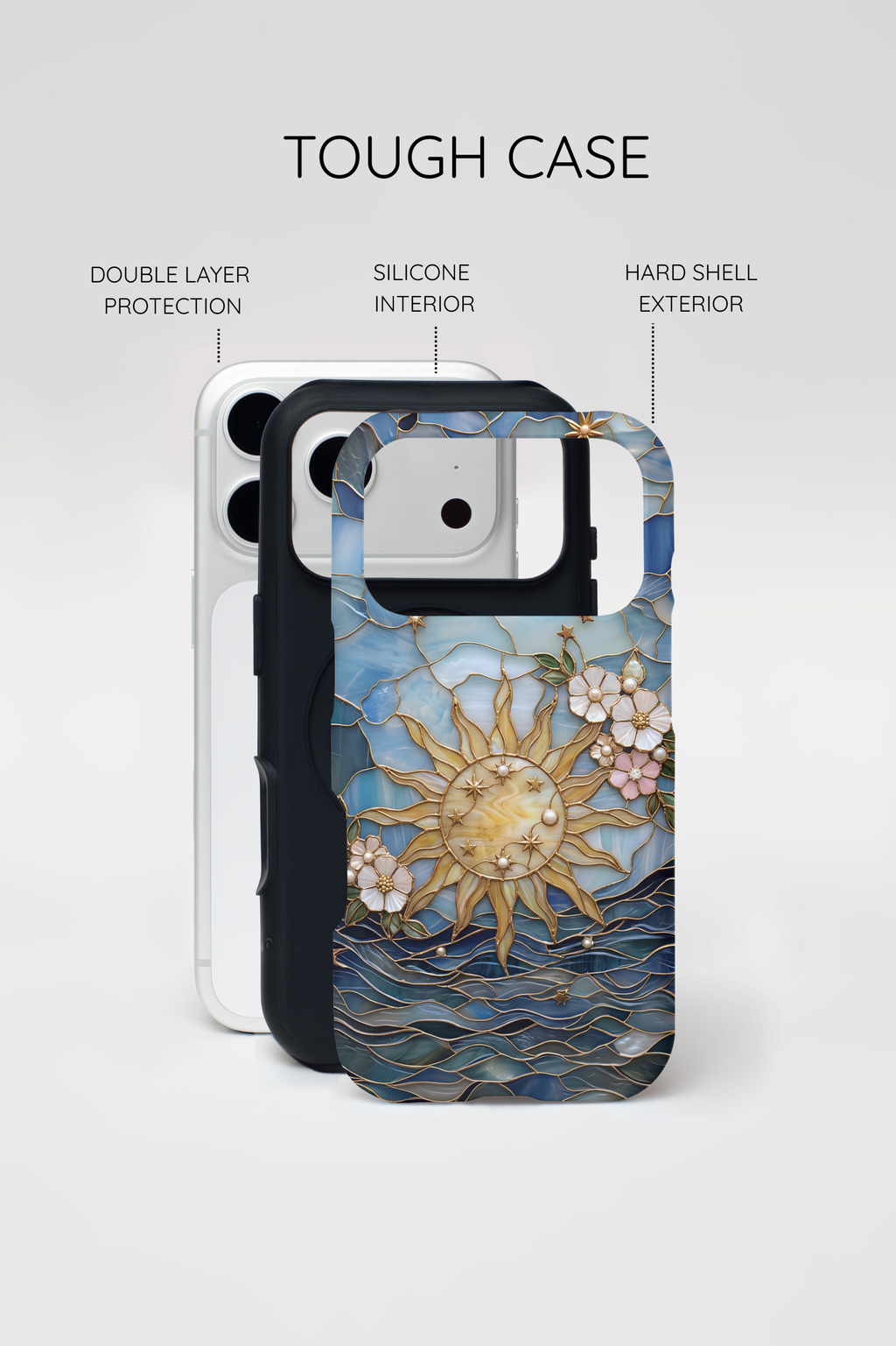 Stained Glass Sun & Sea MagSafe iPhone Case