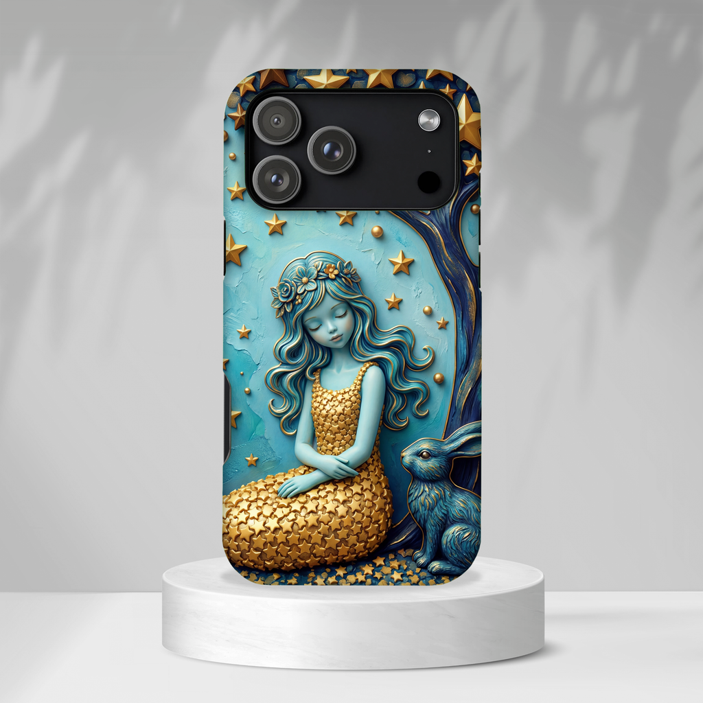 Dreamy Maiden & Star Tree iPhone Case
