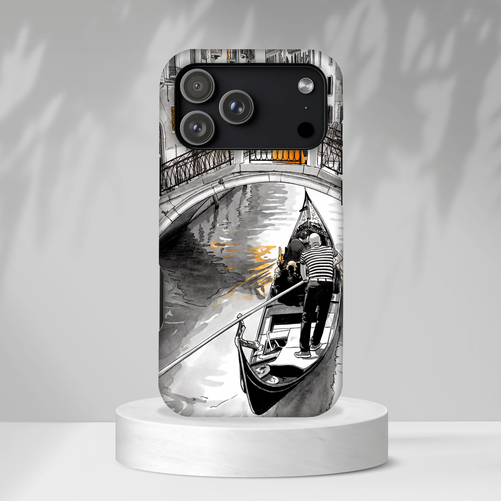 Venice Gondola iPhone Case | Romantic Canal Scene Protective Case