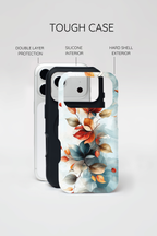 Floral Autumn Leaves Tough iPhone Case