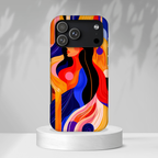 Abstract Colourful Woman iPhone Tough Case | Vibrant Artistic
