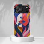 Abstract Colourful Face MagSafe iPhone Case | Vibrant Pop Art