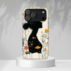 Floral Silhouette iPhone Case | Botanical Woman