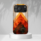 Retro Geometric Sunset iPhone Case