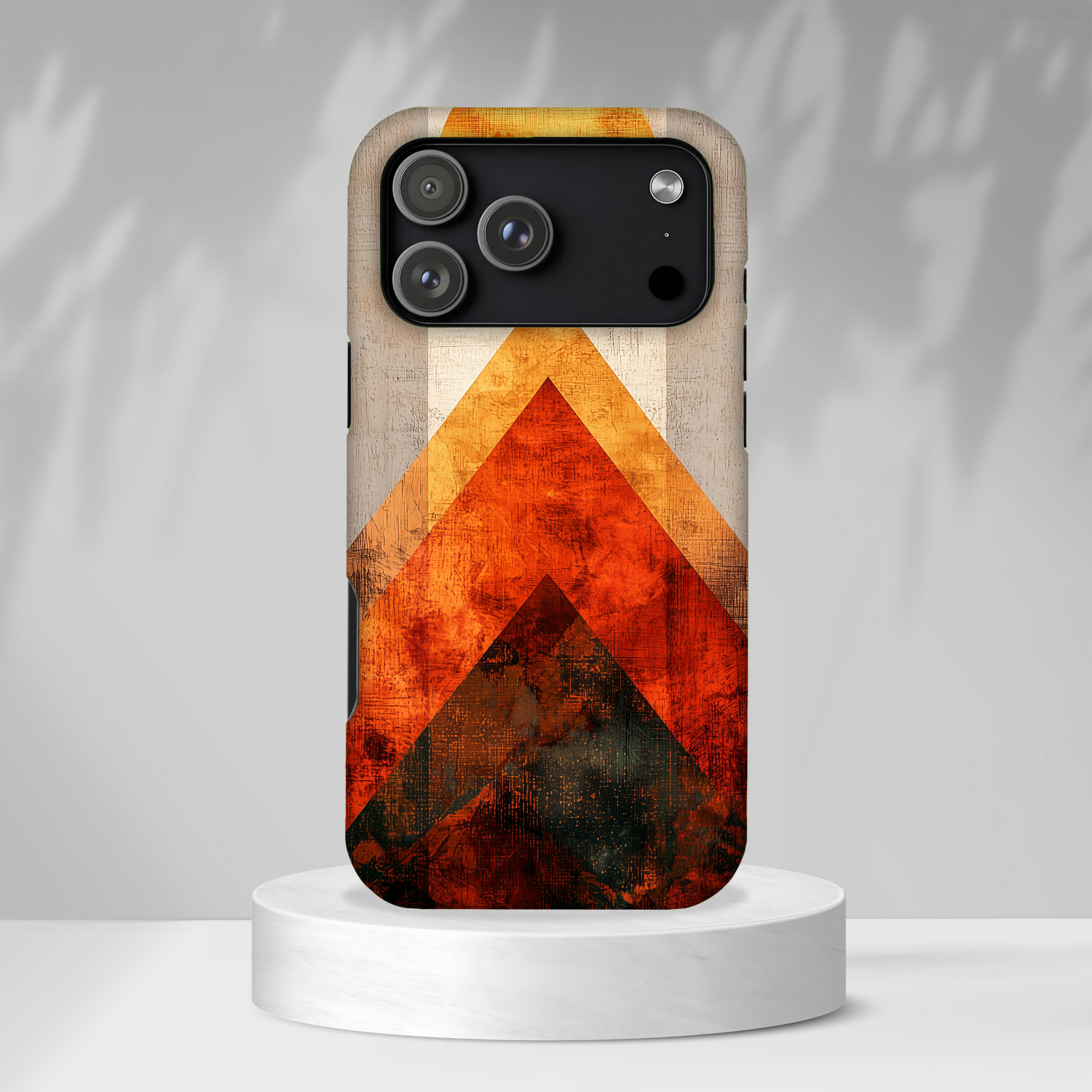 Retro Geometric Sunset iPhone Case