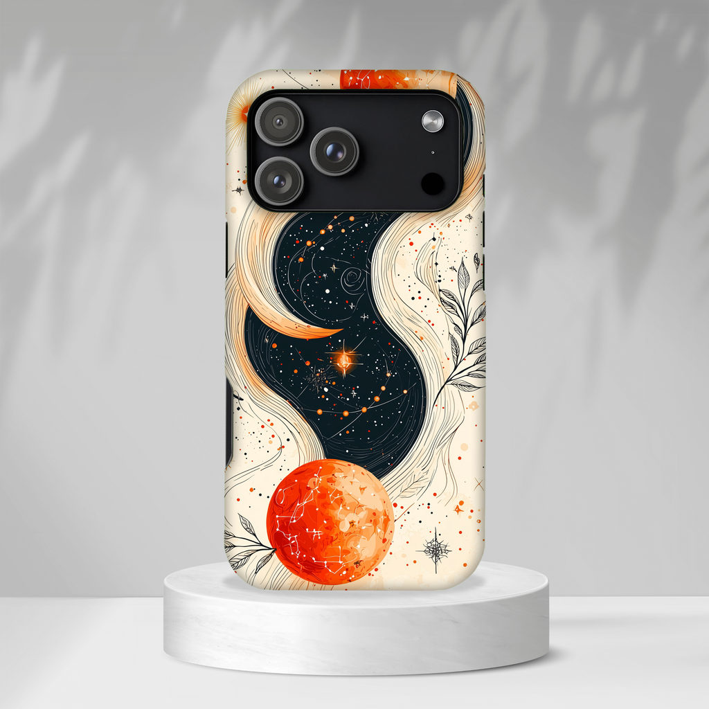 Custodia Astrology Galaxy MagSafe per iPhone | Red Moon Celestial
