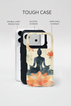 Yoga Lotus iPhone Case | Meditative Silhouette