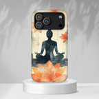 Yoga Lotus iPhone Case | Meditative Silhouette