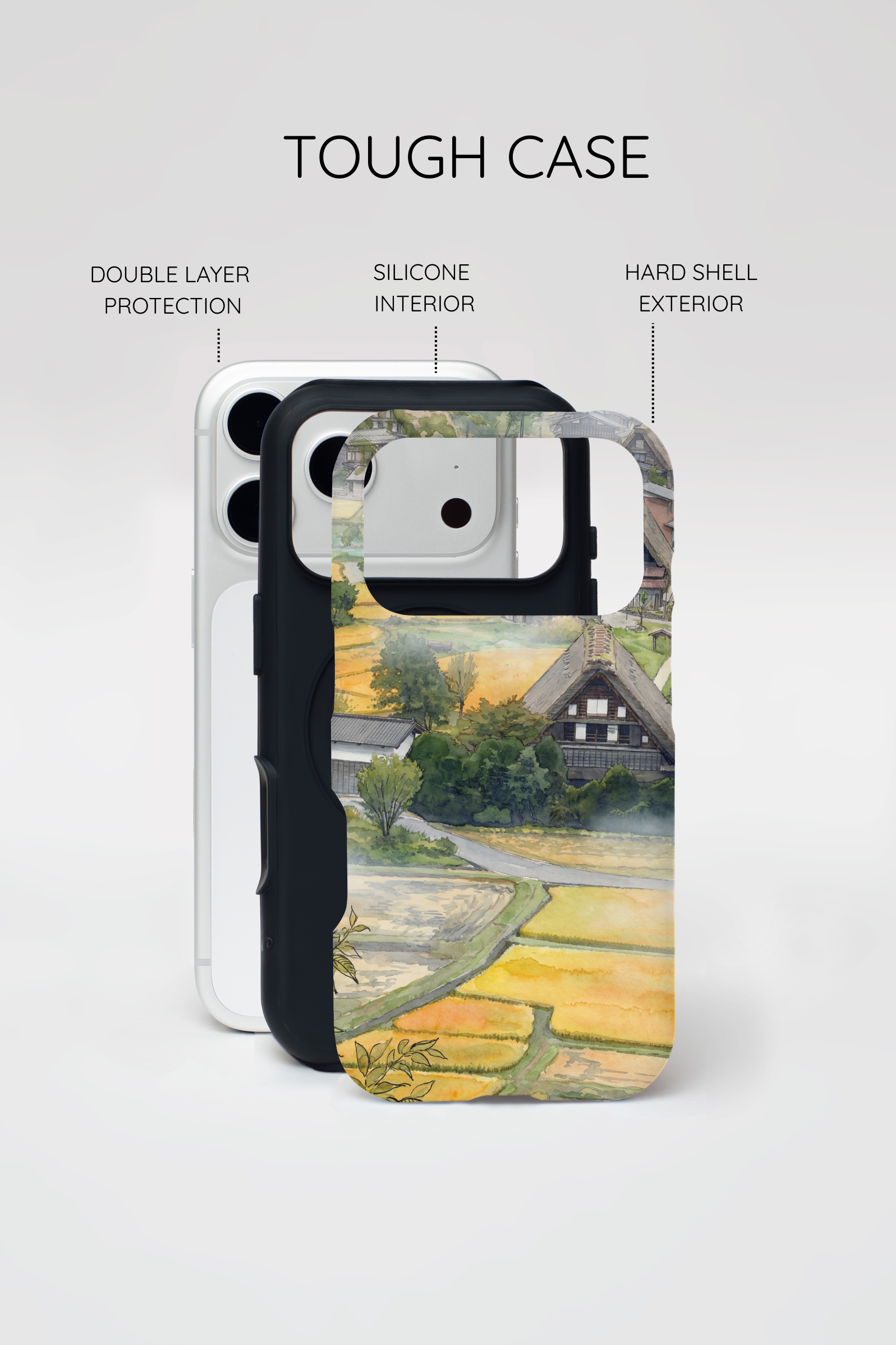 Shirakawa Whisper | Japan Watercolour MagSafe iPhone Case