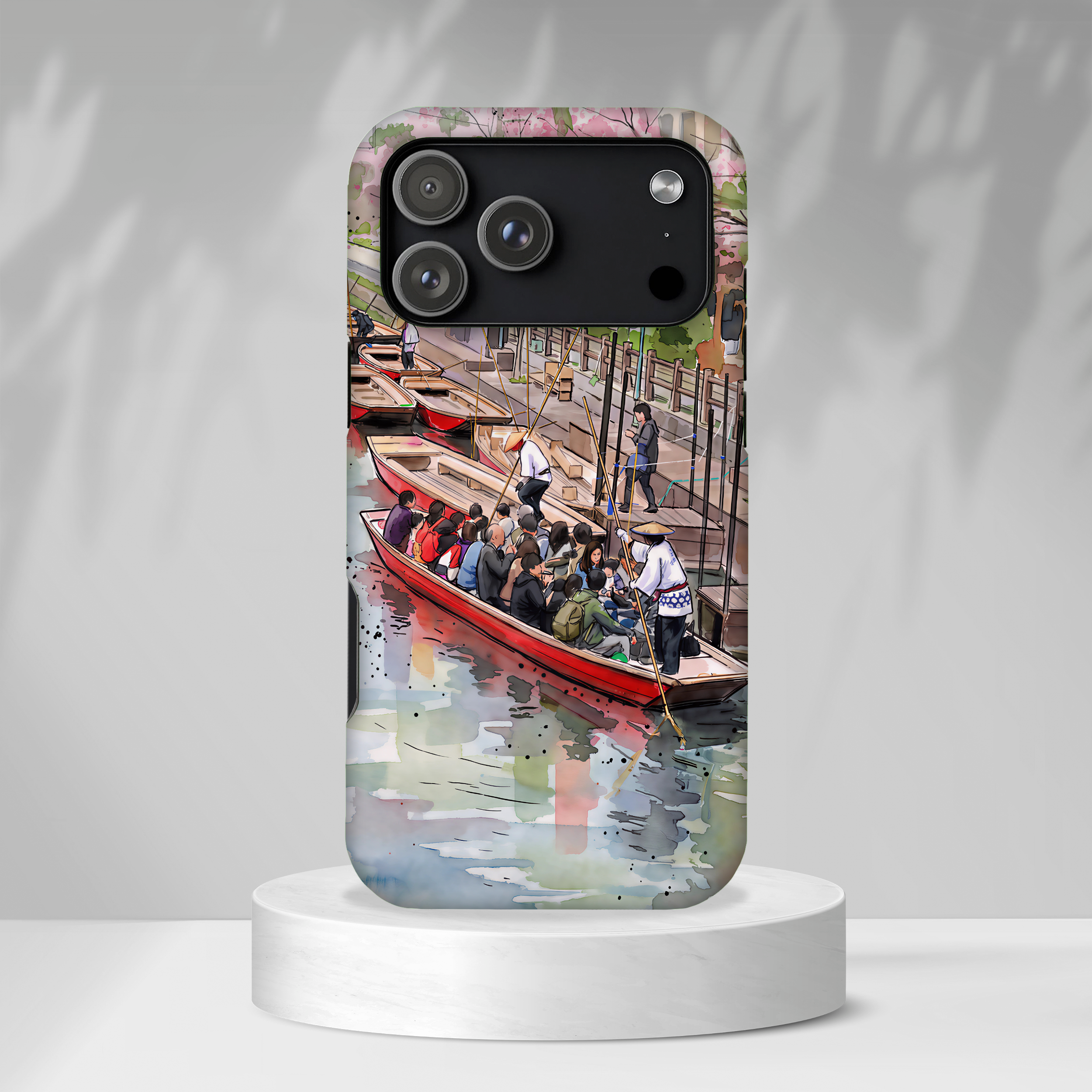 Japan Canal Boat Serenity | Art iPhone Case