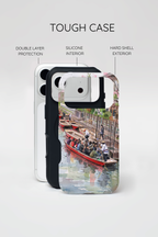 Japan Canal Boat Serenity | Art MagSafe iPhone Case