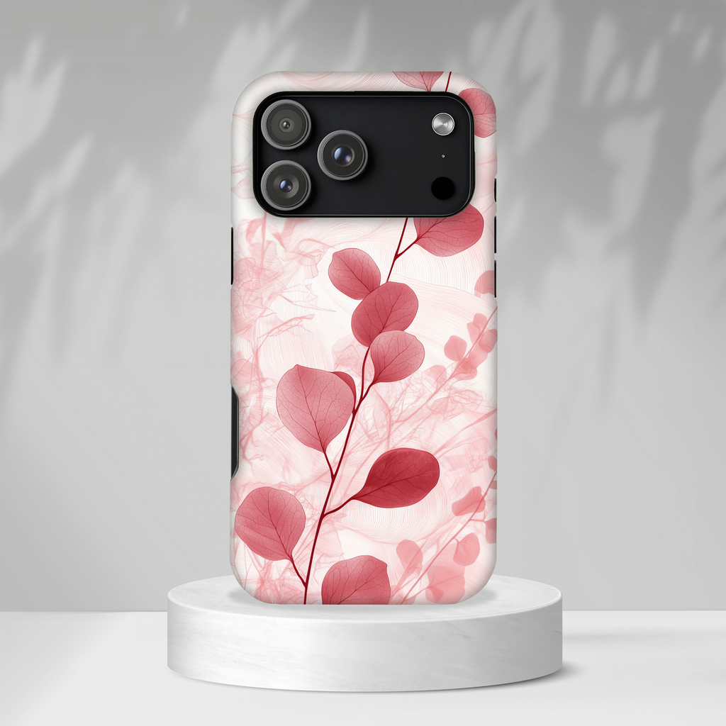 Cover per iPhone Rosa Botanico Floreale Eucalipto