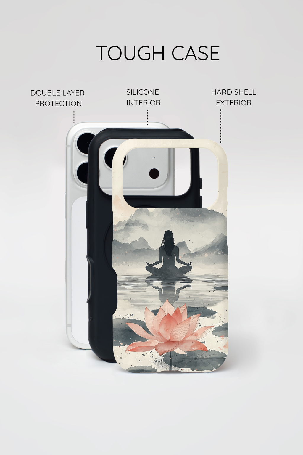 Zen Yoga Meditation Lotus MagSafe iPhone Case