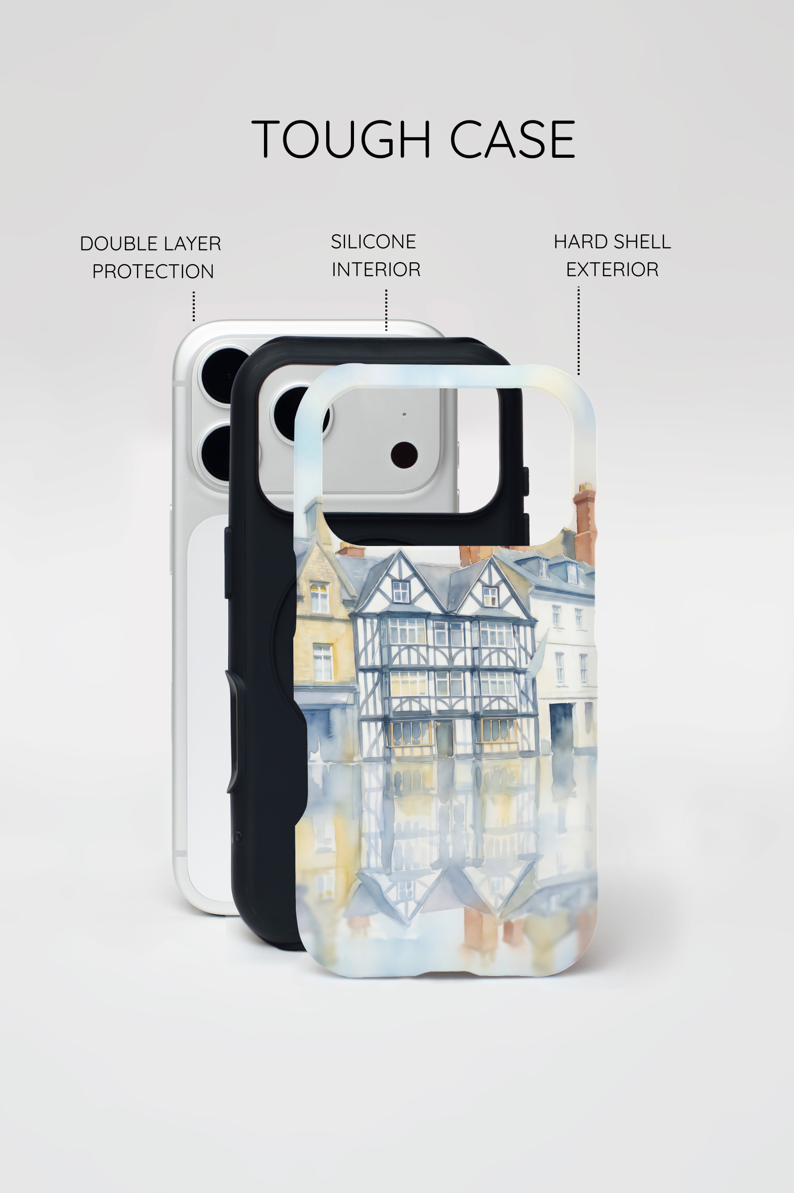 English Tudor Building Aesthetic MagSafe iPhone Case