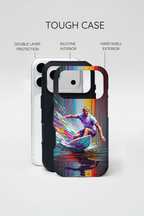 Surfing Art iPhone Case | Colourful Wave Surfer Protective Cover