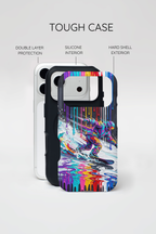 Colourful Snowboarder Art iPhone Case