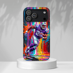 Vibrant American Football Runner MagSafe iPhone Case