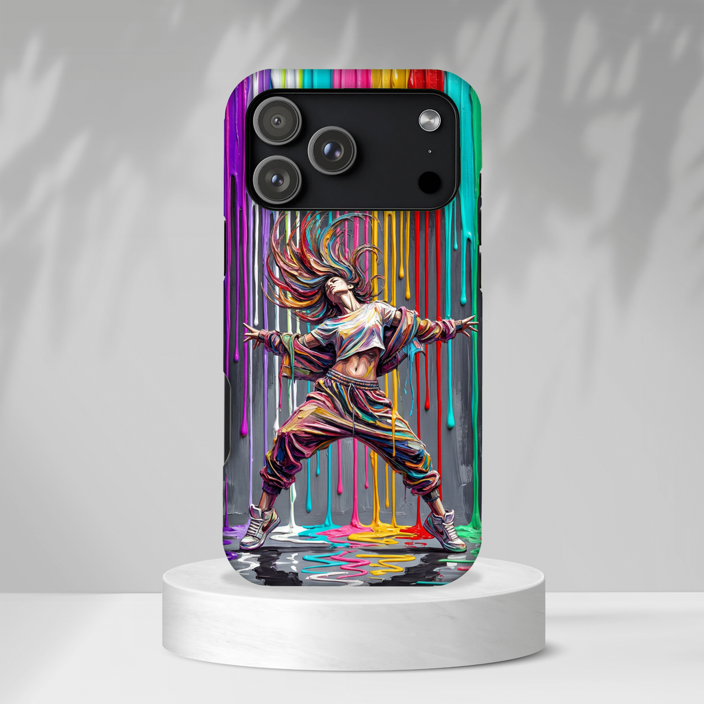 MagSafe iPhone Case | Colorful Street Dance Drip Design