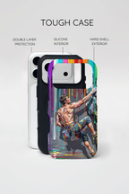 Colourful Rock Climber Art Protective MagSafe iPhone Case