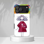 Custodia per iPhone Donna Vino Artistica Colorata