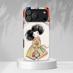 Illustrated Trench Coat Fashion Chic City Girl iPhone Case