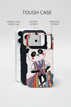 Panda Tailor iPhone Case | Cute Seamstress Cartoon