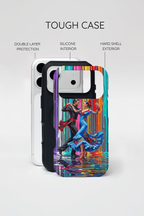 Colorful Tango MagSafe iPhone Case | Vibrant Dancing Couple Art Protection