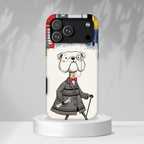 Vintage Dapper Gentleman Bulldog iPhone Case
