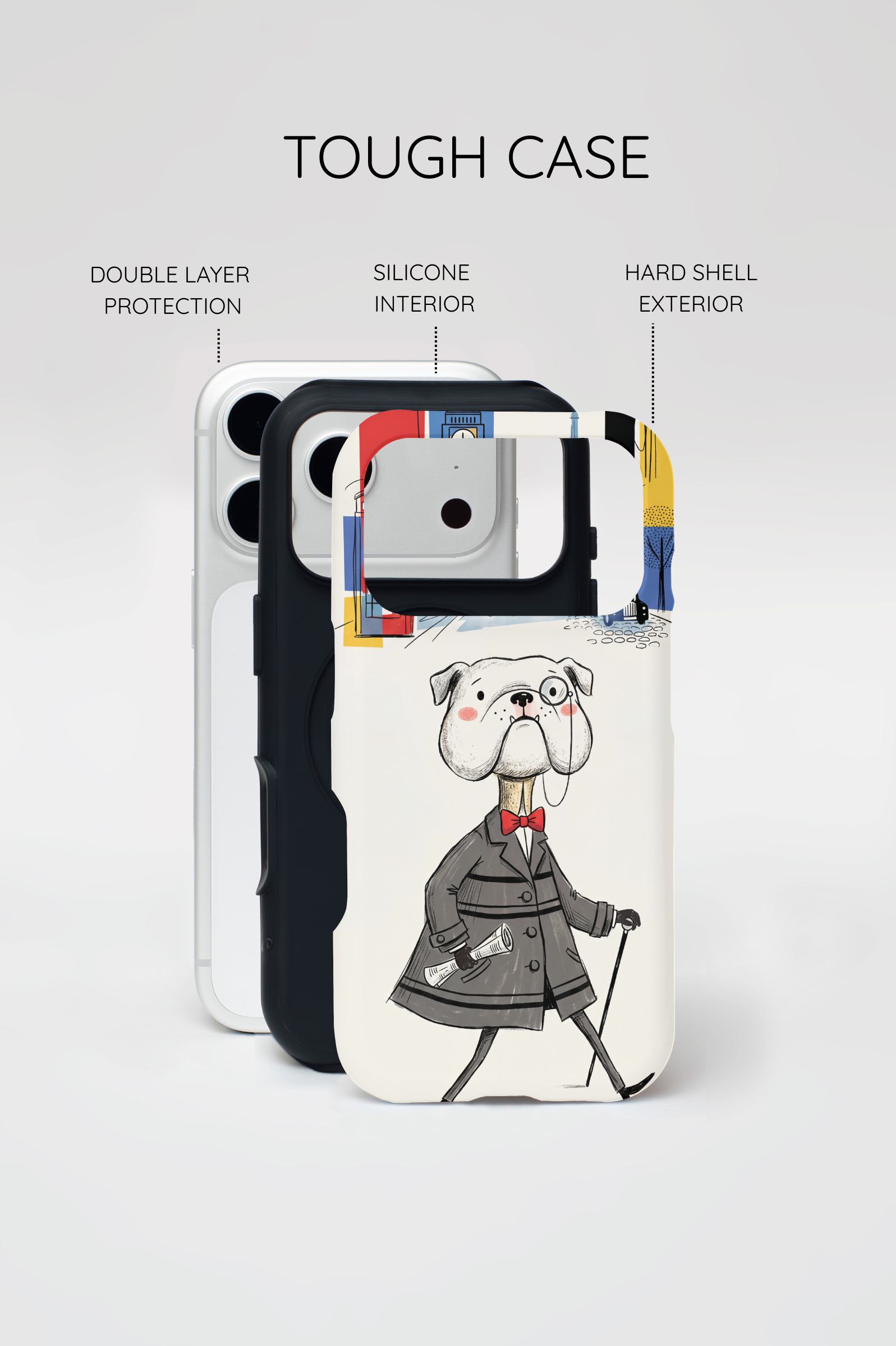 Vintage Dapper Gentleman Bulldog iPhone Case