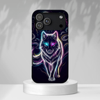 Neon Wolf iPhone Case | Mystic Glow Protective Tough Case
