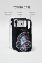 Neon Occult  Mystic Snake Crystal iPhone Case