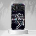Custodia per iPhone Neon Skyline con Ballerina