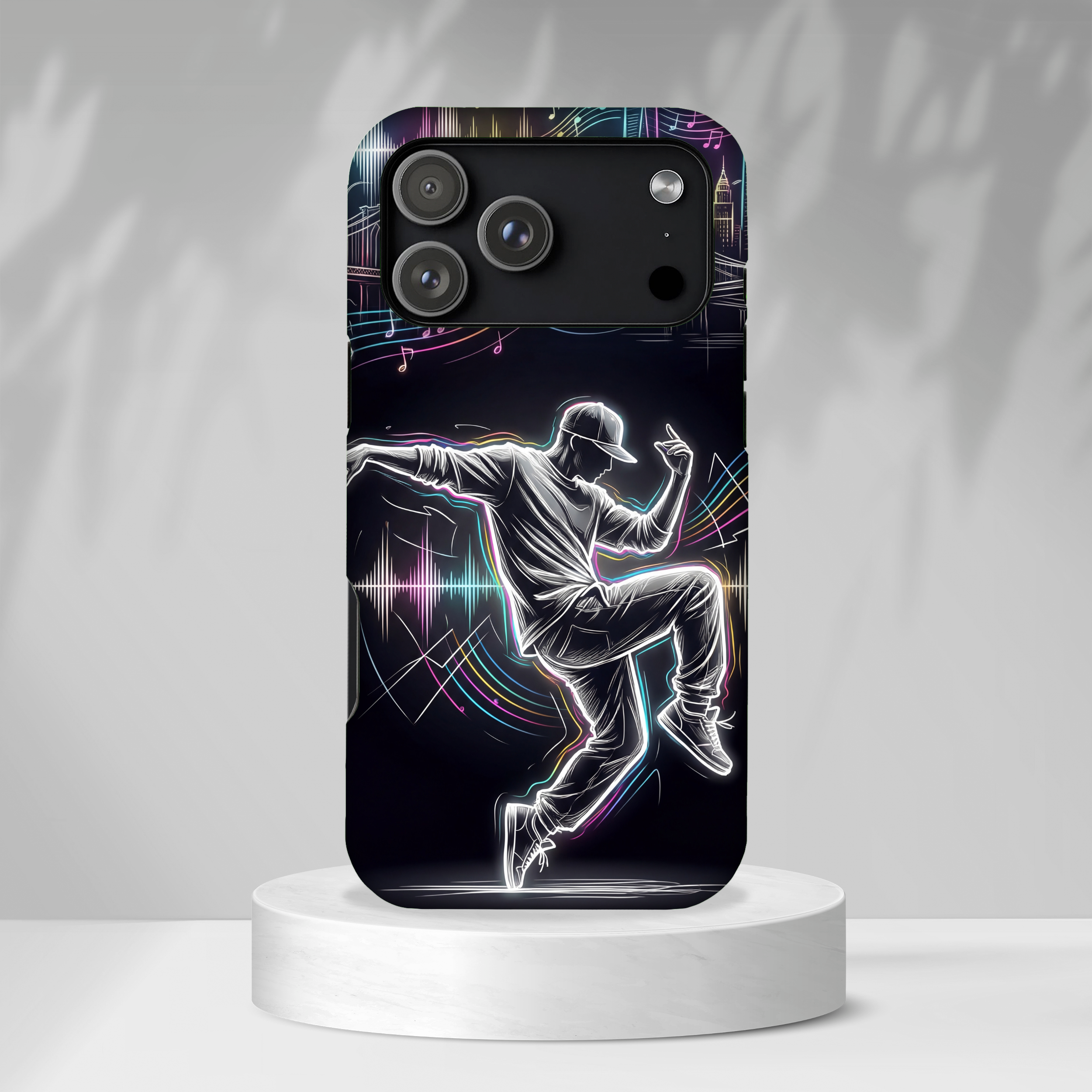 Dancer Neon Skyline iPhone Case