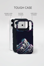 Mount Everest Neon iPhone Case | Dark Cosmic Climber Protective Cover