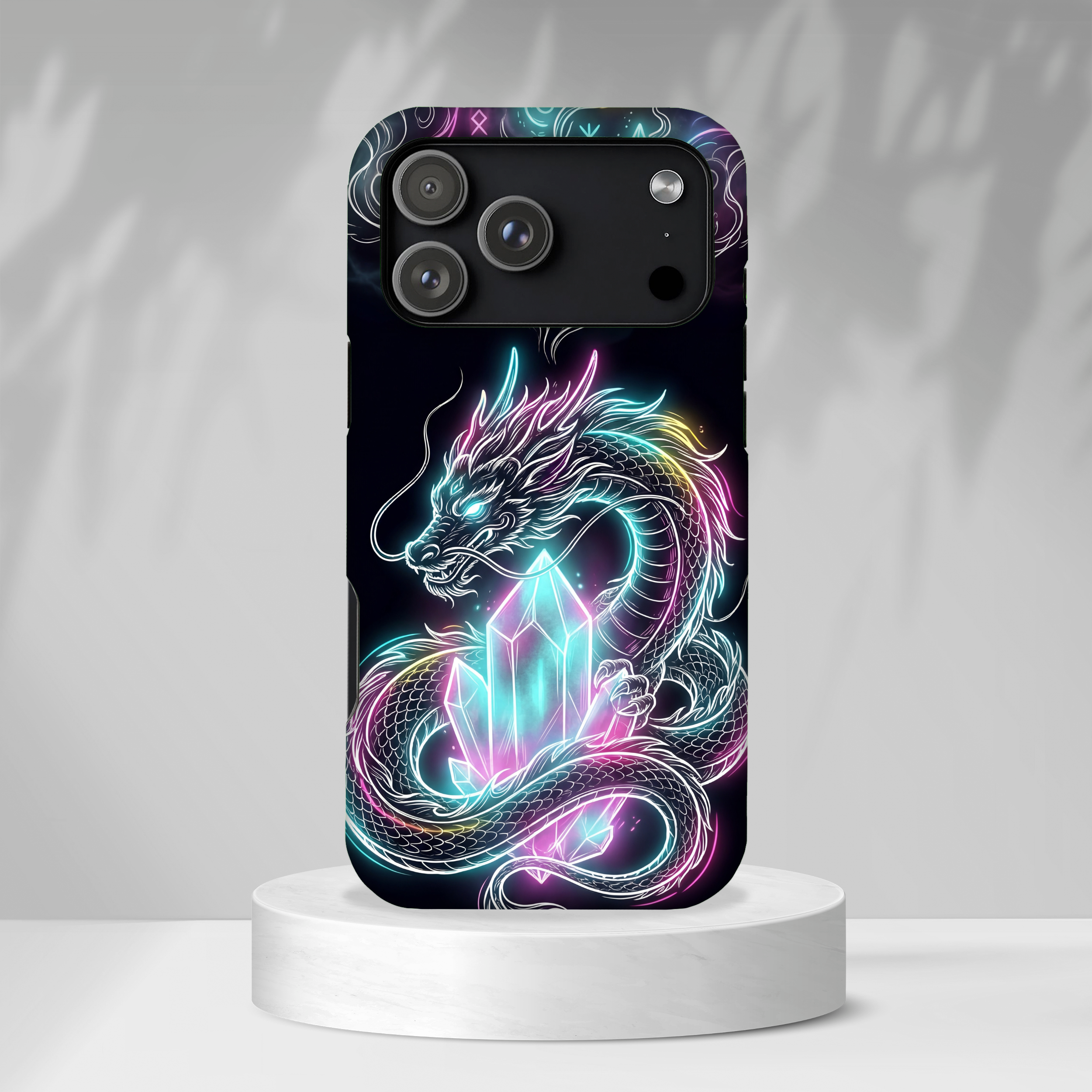 Neon Loong Crystal MagSafe iPhone Case