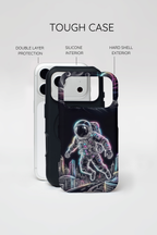 Space Explorer Astronaut NeonMagSafe iPhone Case