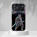 Neon Samurai MagSafe iPhone Case | Cyberpunk City Armor