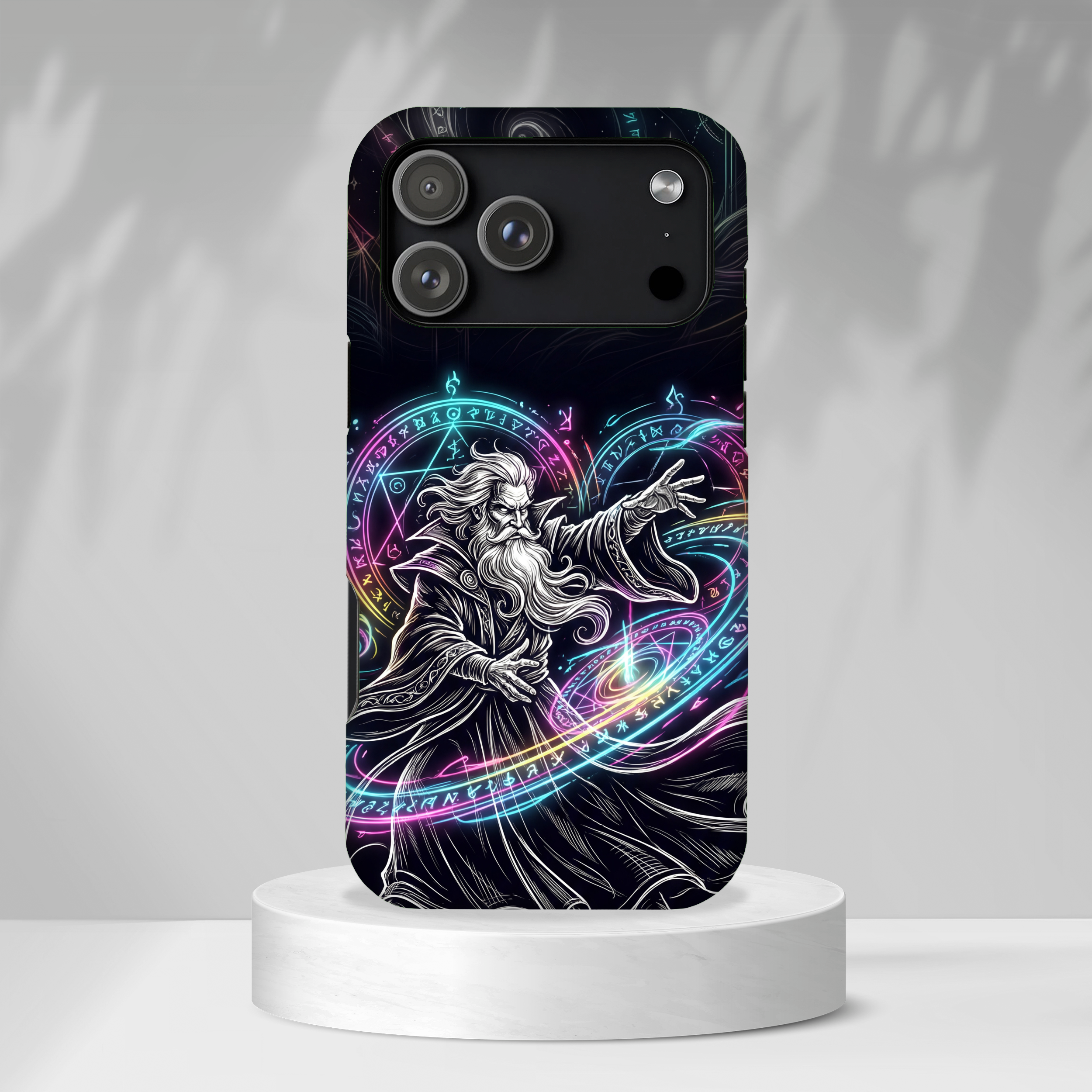 Neon Spell Art Wizard Magic MagSafe iPhone Case