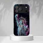 Neon Statue of Liberty Tough MagSafe iPhone Case
