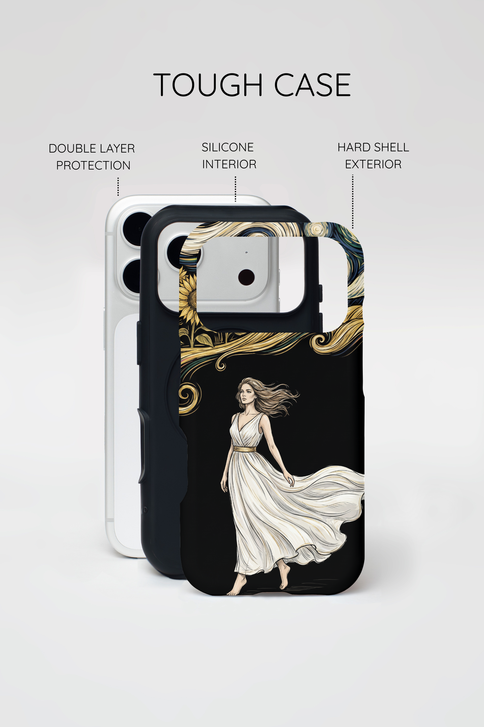 Grecian Muse iPhone Case | Artistic Goddess Protective Case
