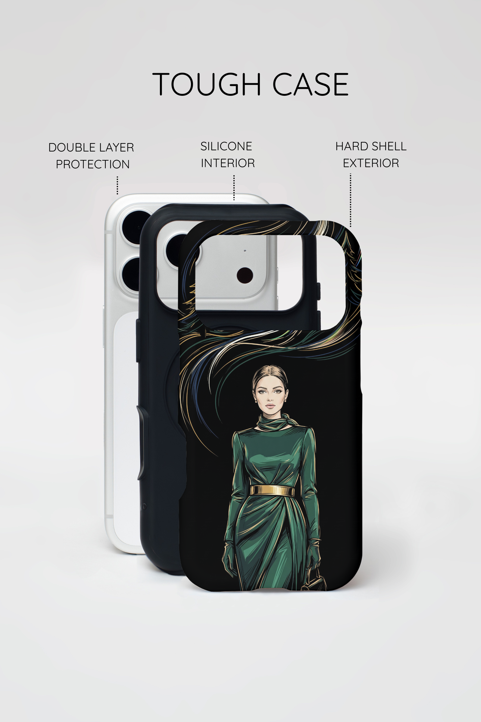 Elegant Forest Woman iPhone Case