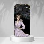 Starry Night Lavender Woman MagSafe iPhone Case | Artistic Protective Tough Case