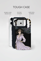 Starry Night Lavender Woman MagSafe iPhone Case | Artistic Protective Tough Case
