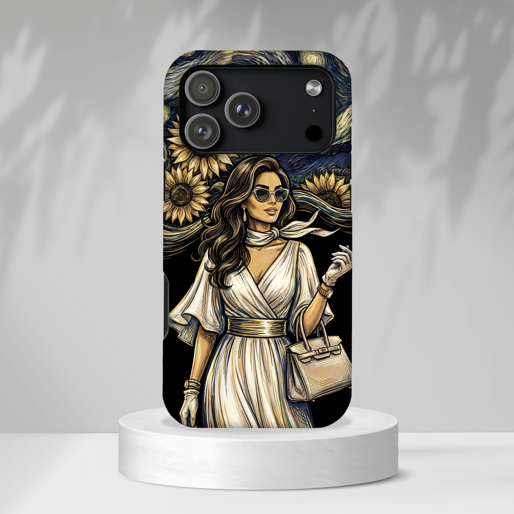 Van Gogh Night Sunflowers MagSafe iPhone Case | Chic Woman Art