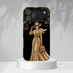 Vintage Autumn Lady iPhone Case