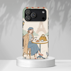 Paris Cafe MagSafe iPhone Case | Cute Vintage Eiffel Tower Travel