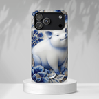 Asian Zodiac Pig MagSafe iPhone Case | Blue & White Porcelain Slim Protective Shockproof Case| Year of the Pig Gift