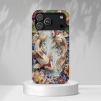 Koi Pond Tough MagSafe iPhone Case | Ornamental Lotus & Koi Fish Protective Cover