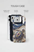 Sea Turtle Mosaic MagSafe iPhone Case – Decorative Ocean Art Protective Case